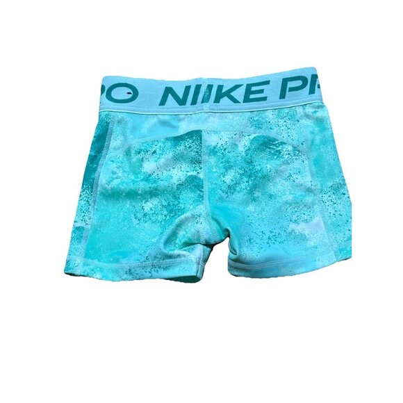Nike Pro Big Kids' Tie-Dye 3" Shorts "Barely Green" DQ3388-394 Size S - Picture 4 of 6